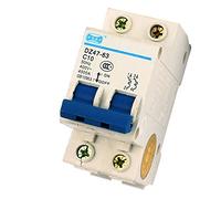 Aexit 4500A Breaking Capacity 2 Pole 35mm DIN Rail Mounted Circuit Breaker AC 400V 10A DZ47-63 C10 (d6b62045d86fb98764ab357b017b9475)