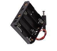 Aexit 5.5mmx2.1mm DC Male Connector Batteries Box Case Holder Black for 4 x 1.5V AA Battery (65c1edbb2971f3d08f7266c4361b398d)