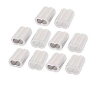 Aexit 5mm Wire Rope Aluminum Sleeves Clip Fittings Loop Sleeve Cable Crimps 10pcs (78e34877e7cd9c3e7ba4edba6683f40d)