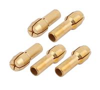 Aexit 5pcs 0.5mm Clamping Dia Brass Qucik Change Collet Nut for Rotary Power Tool (01176c9ab32e64cfbb49ac552f33a834)