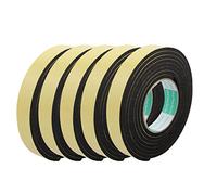 Aexit 5pcs 3Meter 25mm x 5mm Single-Side Adhesive Shockproof Sponge Foam Tape Yellow Black (7ffe670de18fbeec85b5a6f9f2f4d055)