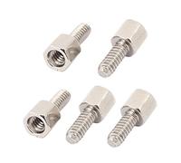 Aexit 5Pcs M5 x 7mm Metric Hex Socket Screw Bolts For DB9 DB15 Connector Signal Board Silver Tone (48127936c46150d2bfc7ebce4524c9b1)