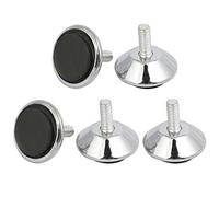 Aexit 5pcs M6x15mm Thread 30mm Diameter Base Stainless Steel Adjustable Leveling Foot (48fbd8e9678652112be62f44a81ac17f)