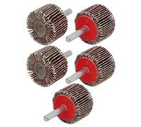 Aexit 6mm Drill Hole 35mm Dia Cylindrical Head Emery Cloth Abrasive Flap Wheel Brown 5pcs (df13268a0816cabf3bd6fdbb938483b9)