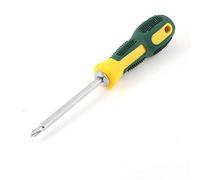 Aexit 8" Green Yellow Handle Double Purpose Phillips Slotted Screwdriver (adf43435ab258b86ba9d3c4668b8c2c0)