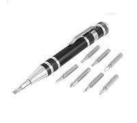 Aexit 8 in 1 Phillips PH0 PH00 PH1 PH2 Screwdriver Pen Set Tool Black (a7e67c77c9bc84254312e2ee64fe9c46)