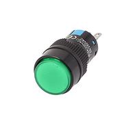 Aexit AC 250V/220V 5A 3 Terminal SPDT Latching Green Push Button Switch (eda1b2461ad295ca9362e1fab7980eb9)