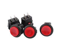 Aexit AC250V/5A 125V/8A 20mm Dia SPST Momentary Push Button Switch Red 5 Pcs (7b197abc7e0b76e38c5ba9a5bc3e31bd)