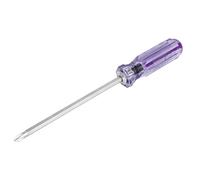 Aexit Clear Purple Plastic Grip Reversible Magnetic 2 Way Slotted Phillips Screwdriver (e0fd1eaf0c173d75d23a8e07ad7cc106)