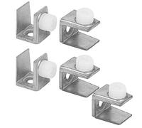 Aexit Cupboard Cabinet Adjustable Threaded Glass Clamps Clip Silver Tone 9mm Thickness 5pcs (b03d922e19e5862954e044e79116bee0)