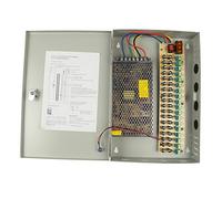 Aexit DC 12V 15A 180W 18 Channel Port Output CCTV Distributed Power Supply Box Key Lock for Security Camera (1ca640a75757404fd72491af3f540952)