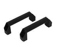 Aexit Door Cabinet Fitting Rectangular Plastic Pull Handle 5.5" Long Black 2pcs (4c42b8a7ef1b8baef6cd9a5c2c200bb1)