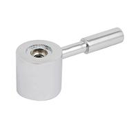 Aexit Faucet Kits Zinc Alloy U-niversal Fit Straight Handle w Screw Cap Silver Tone (aeaa4e87382b4e8de59c569c98d98455)