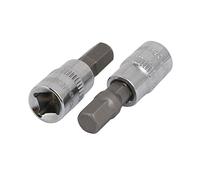 Aexit H7 Hex Head 1/4-inch Square Chrome Vanadium Steel Drive Socket Adapter 2pcs (5a66de17562dce47bd8c853e4249f0d1)