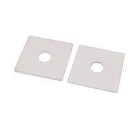 Aexit M12 x 50mm Square Stainless Steel Flat Repair Plate Silver Tone 2pcs (c45e46eeca8578bb0ad57fefc4547b50)