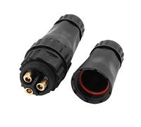 Aexit M22 3P Male to Female Screw Fixed Waterproof Electrical Cable Connector p-Lug (f52481c0a1fd0e71feddc4ae5abc9ea4)
