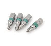 Aexit Srewdriver Magnetic Gray Metal Tri Wing Bits 6.35mm x 25mm x 4.5mm 4 Pcs (fceea3138f531bcbc338f9f3854d73f1)