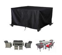 AEXOIO Rectangular Garden Furniture Covers Waterproof 55x55x54cm/Length x Width x Heigh Outdoor Patio Table Cover for outside Table and Chair Set,Upgraded Tear-Resistant 420 Oxford Fabric