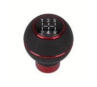 Aextroi Car Shift Knob Cocer Gear Shift Knob 5-Speed Spherical Universal for Manual Transmission Includes 4 Adapters(Red)