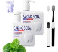 AEXZR Baking Soda Oral Health Toothpaste, AEXZR Intensive Whitening Toothpaste, Whitens Teeth and Heals Gums, Oral Care and Fresh Breath, for Sensitive Teeth & Stain Removal (2)