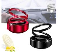 AEXZR Portable Kinetic Mini Heater,AEXZR Mini Portable Kinetic Heater,Kinetic Mini Heater,Auto Rotating Solar Double Ring Heater,Electric heating (Black+Red)