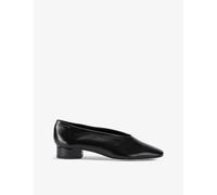Aeyde Womens Black Delia Pointed-toe Leather Heeled Courts Eur 37 / 4 Uk Women