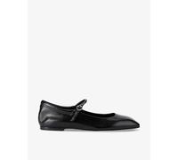 Aeyde Womens Black Uma Square-toe Leather Pumps Eur 40 / 7 Uk Women