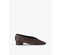 Aeyde Womens Dark Brown Delia Pointed-toe Leather Heeled Courts Eur 42/ 9 Uk Women