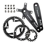 AEYINO 64/104 BCD Square Taper Bike Crankset Triple - 3x Crank set Mountian Bike MTB 170mm Bicycle Cranksets with 22/32/44T Chainring set for 9 Speed