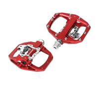 AEYINO Aluminum MTB Dual Sided Bike Pedals - Cleat Compatible | Dual sided clip-in & flat design, sealed cartridge bearings, durable aluminum construction, fits road & mountain bikes
