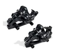 AEYINO Bike Disc Brake kit, MTB Mechanical Line Pulling Disc Brakes Caliper with Aluminum Alloy Levers /160mm Rotor,/is/PM Universal Adapter for Ebike/Folding Bike/Scooter/Fat Bike