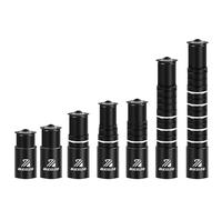 AEYINO Bike Stem Riser Extender MTB, 1-1/8" 28.6mm Bike Fork Stem, Hand Up Adapter Bicycle Fork Aluminum Adapter for Mountain Bike, Road Bicycles, MTB, BMX 70/80/100/115/120/135/155/165/180/200/210 mm
