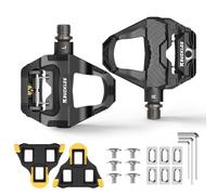 AEYINO For SPD SL Road Bike Pedals Clipless Flat Dual Sided Combo Compatible with Shimano Cleats-Carbon Fiber Sealed Bearing Bicycle Pedals for Sneakers/Cycling Shoes
