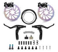 AEYINO MTB Bike Disc Brake kit - Mechanical Disc Brakes Aluminum Alloy Caliper for Mountain Bike with 160mm Stainless Steel Rotor/Floating Rotors