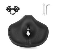 AEYINO Noseless Oversized Bike Seat for Men and Women,Comfortable Wide Bicycle Saddle Waterproof Soft Memory Foam Padded Replacement Cushion for MTB,Peloton,Mountain,City,Road,Exercise Bikes