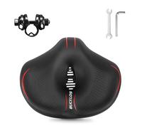 AEYINO Noseless Oversized Bike Seat for Men and Women,Comfortable Wide Bicycle Saddle Waterproof Soft Memory Foam Padded Replacement Cushion for MTB,Peloton,Mountain,City,Road,Exercise Bikes