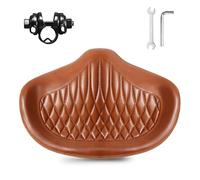 AEYINO Noseless Oversized Bike Seat for Men and Women,Comfortable Wide Bicycle Saddle Waterproof Soft Memory Foam Padded Replacement Cushion for MTB,Peloton,Mountain,City,Road,Exercise Bikes