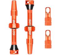 AEYINO Presta Tubeless Valve Stem Durable Aluminum 40/44/55/60/80/100mm | Kit with Valve Core Removal Tool for MTB / Road Mountain Gravel Bikes & Carbon Rims Black, Red, Blue, Orange, Purple, Silver