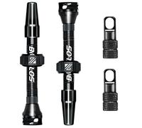 AEYINO Presta Tubeless Valve Stem Durable Aluminum 40/44/55/60/80/100mm | Kit with Valve Core Removal Tool for MTB / Road Mountain Gravel Bikes & Carbon Rims Black, Red, Blue, Orange, Purple, Silver