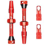 AEYINO Presta Valve Tubeless Stem 44 mm, Valve Stem Kit with Valve Core Removal Tool for Road Bike/Mountain Bike/MTB, Fit Most Bicycle Rims, Super Light Durable Aluminum Stem Colorful