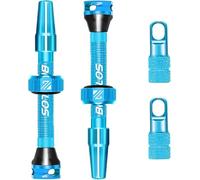 AEYINO Presta Valve Tubeless Stem 44 mm, Valve Stem Kit with Valve Core Removal Tool for Road Bike/Mountain Bike/MTB, Fit Most Bicycle Rims, Super Light Durable Aluminum Stem Colorful