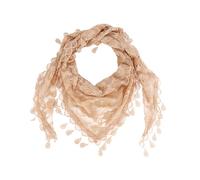 AEYURUID Women's Lace Triangle Bandana Head Scarf - Brown Christian Wedding Mantilla Veil, Prayer Shawl, Lightweight Hair Accessory for Women