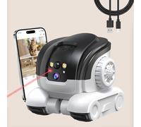 AEZ Robot Camera on Wheels 1080P Dual Lens,Security Indoor Camera with 2-Way Talk,Blinky Bot with Night Vision, Distance Bot 5200mAh Battery & App Control for Cats/Dogs/Baby/Elderly (SD/Cloud Storage)