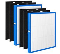 AF-20FL Filter Compatible with HoMedics Air Purifier AF-20 AP-25 AR-20 | Popurure Replacement Filter Fits AF-20FL, AP-25CRF, AF-25 Models, 2 Main Filters + 4 Carbon Pre-Filters for Home & Office