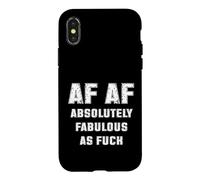 AF AF Absolutely Fabulous As Fck Sarcasm Case for iPhone X/XS
