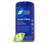 AF Anti Static Screen Cleaning Wipes - Pre-moistened for Computer, laptop, TV, Tablets, Phone etc. Tub x100