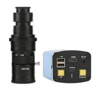 AF Autofocus Measuring Video HDMI Microscope Camera 1080P Zoom C Mount Lens For Industrial Teaching Inspection Powerful Features(With 200X Lens)