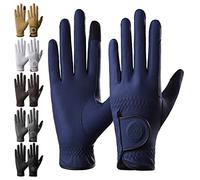 AF EQUESTRIAN Ladies Horse Riding Gloves Equestrian Premium Synthetic Leather Sui Sereno Ladies Gloves Snake Skin Design (Blue, Small)