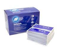 AF Safepads Box of 100 IPA Impregnated Cleaning Pad Sachets