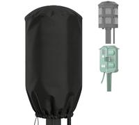 AF-WAN All-Weather Protective Cover for Outdoor Power Stake Timer Power Strip, Waterproof Windproof Dustproof 210T Nylon, Compatible with 6-10 Grounded Outlets